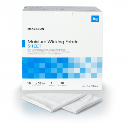 McKesson 16-1036S-McKesson Silver Moisture Wicking Fabric, 10 x 36 Inch, Silver Dressings (PK)