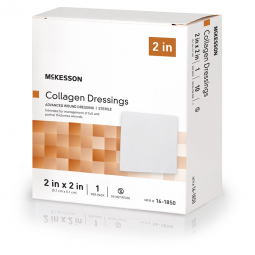McKesson 16-1850-McKesson Collagen Dressing, 2 x 2 Inch, Collagen Dressings (CS) - McKesson Collagen