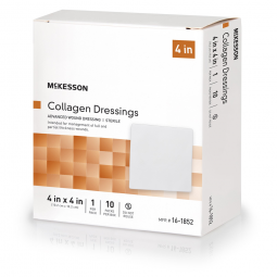 McKesson 16-1852-McKesson Collagen Dressing, 4 x 4 Inch, Collagen Dressings