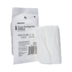 McKesson 16-4043-McKesson Sterile Fluff Bandage Roll, 4-1/2 Inch x 3-1/10 Yard, Conforming & Rolled 