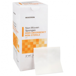 McKesson 16-40444-McKesson NonSterile Nonwoven Sponge, 4 x 4 Inch, Sponges & Pads (CS)