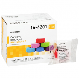 McKesson 16-4201-McKesson Self-adherent Closure Cohesive Bandage, 1 Inch x 5 Yard, Compression Banda