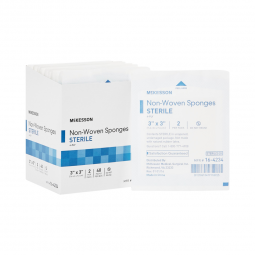 McKesson 16-4234-McKesson Sterile Nonwoven Sponge, 3 x 3 Inch, Gauze Dressings (CS) - McKesson Steri
