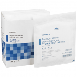 McKesson 16-42442-McKesson Sterile USP Type VII Gauze Sponge, 4 x 4 Inch, Sponges & Pads (CS)