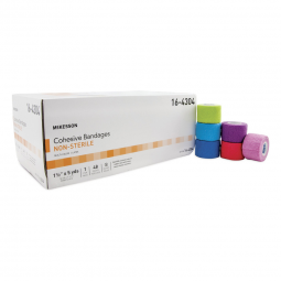 McKesson 16-4304-McKesson Self-adherent Closure Cohesive Bandage, 1-1/2 Inch x 5 Yard, Compression B
