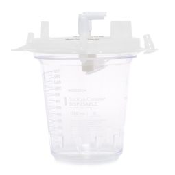McKesson 16-43203-01-Suction Canister McKesson 1200 mL Pour Lid, Suction Canisters & Liners (BX)