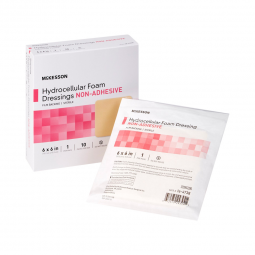 McKesson 16-4738-McKesson Nonadhesive without Border Foam Dressing, 6 x 6 Inch, Foams (CS)