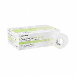 McKesson 16-48410 Silicone Medical Tape, 1 in x 5-1/2 yd, Transparent (CS/120)