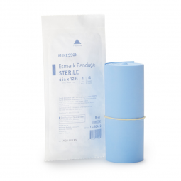McKesson 16-50412-McKesson No Closure Esmark Compression Bandage, 4 Inch x 4 Yard, Compression Banda