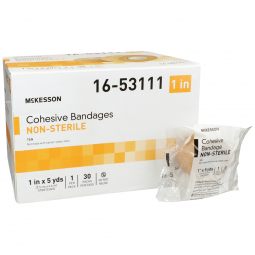 McKesson 16-53111-McKesson Self-adherent Closure Cohesive Bandage, 1 Inch x 5 Yard, Compression Band