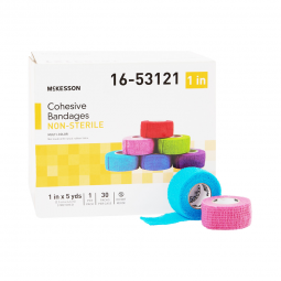 McKesson 16-53121-McKesson Self-adherent Closure Cohesive Bandage, 1 Inch x 5 Yard, Compression Band