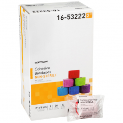 McKesson 16-53222-McKesson Self-adherent Closure Cohesive Bandage, 2 Inch x 5 Yard, Compression Band