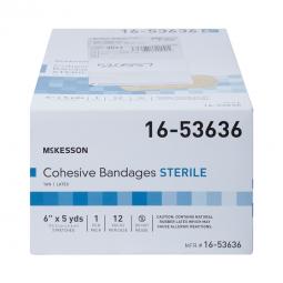 McKesson 16-53636-McKesson Self-adherent Closure Cohesive Bandage, 6 Inch x 5 Yard, Compression Band