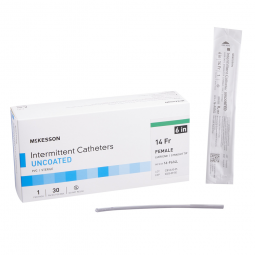 McKesson 16-F614L-McKesson Female Urethral Catheter, 14 Fr, Luer Tip, Intermittent (CS)