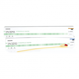 McKesson 16-LFOL512-Foley Catheter McKesson 2-Way Standard Tip 5 cc Balloon 12 Fr. Latex, Indwelling