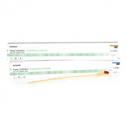 McKesson 16-LFOL514C-McKesson Hydrophilic-Coated Latex Foley Catheter, Coude Tip, 14 Fr., Indwelling