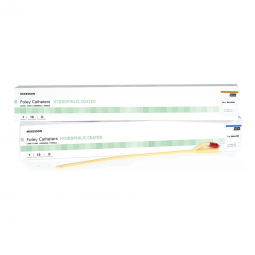 McKesson 16-LFOL524-McKesson Hydrophilic-Coated Latex Foley Catheter, Standard Tip, 24 Fr., Indwelli