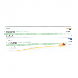 McKesson 16-LFOL524C-McKesson Hydrophilic-Coated Latex Foley Catheter, Coude Tip, 24 Fr., Indwelling