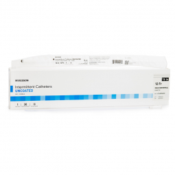 McKesson 16-M1612C-Urethral Catheter McKesson Coude Tip Uncoated PVC 12 Fr. 16 Inch, Intermittent Ca