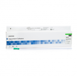 McKesson 16-M1614C-McKesson Male Urethral Catheter, 14 Fr, Coude Tip, Intermittent (CS)