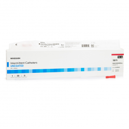 McKesson 16-M1618-Urethral Catheter McKesson Straight Tip Uncoated PVC 18 Fr. 16 Inch, Intermittent 