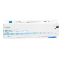 McKesson 16-MH1612-Urethral Catheter McKesson Straight Tip Hydrophilic Coated PVC 12 Fr. 16 Inch, In