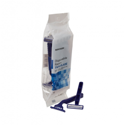 McKesson 16-RZ11-McKesson Disposable Razor, Twin Blade, Lubricated Strip, Blue, Razors (CS)
