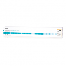 McKesson 16-SFOL516-McKesson Silicone Foley Catheter, Straight Tip, 5cc, 16 Fr., Indwelling Catheter