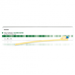 McKesson 16-SLFOL516-McKesson Silicone Coated Foley Catheter, 16 Fr., Straight, Indwelling Catheters