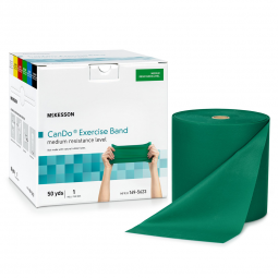 McKesson CanDo McKesson 169-5623-McKesson CanDo Exercise Resistance Band, Green, 5 Inch x 50 Yard, M