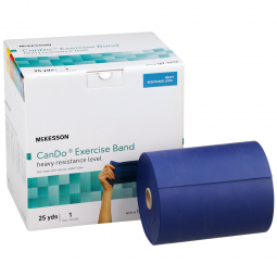 McKesson CanDo McKesson 169-5634-McKesson Exercise Resistance Band, Blue, 5 Inch x 25 Yard, Heavy Re