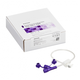 McKesson 194-0121-12 Bolus Enteral Feeding Extension Tube Set for use with Low-Profile Gastrostomy, 