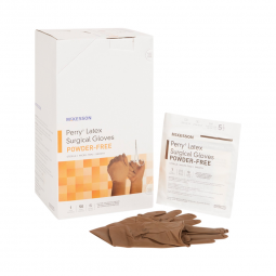 McKesson Perry McKesson 20-1355N-McKesson Perry Latex Surgical Glove, Size 5.5, Brown, Medical Glove