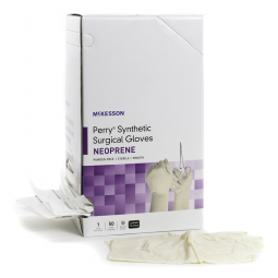 McKesson Perry Synthetic Surgical Gloves McKesson 20-2665N Perry Synthetic Surgical Gloves Polychlor