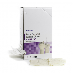McKesson Perry Synthetic Surgical Gloves McKesson 20-2680N Perry Synthetic Surgical Gloves Polychlor