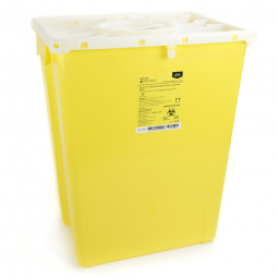 McKesson Prevent McKesson 2259 Prevent Chemotherapy Sharps Container, 12 gal, 20.8 x 17.3 x 13 in (E