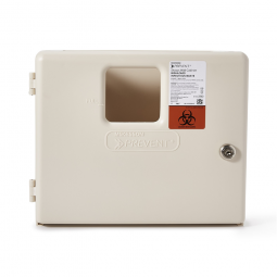 McKesson Prevent McKesson 2263 Prevent Sharps Collector Wall Cabinet, 12-1/4 x 4-3/4 x 10 in, Bracke