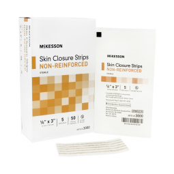 McKesson 3000-McKesson Non-Reinforced Skin Closure Strip, 1/8 x 3 in., Skin Closure Strips (BX)