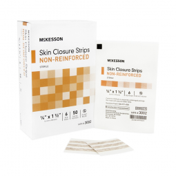 McKesson 3002-McKesson Non-Reinforced Skin Closure Strip, 1/4 x 1-1/2 in., Skin Closure Strips (CS)