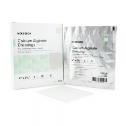 McKesson 3558-McKesson Silver Calcium Alginate Dressing, 4 x 4-3/4 Inch, Silver Dressings