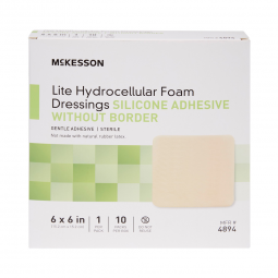 McKesson Lite McKesson 4894-McKesson Lite Silicone Gel Adhesive without Border Thin Silicone Foam Dr