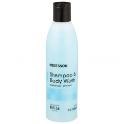 McKesson 53-1354-8 2 in-1 Shampoo & Body Wash, Flip-Top Bottle, 8 oz, Summer Rain Scent, Shampoos & 