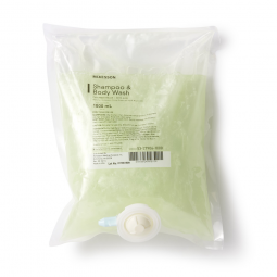 McKesson 53-27906-1000 Shampoo & Body Wash Dispenser Refill Bag 1000 mL, Cucumber Melon, Shampoos (E