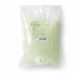 McKesson 53-27906-2000 Shampoo & Body Wash Dispenser Refill Bag 2000 mL, Cucumber Melon, Shampoos (C