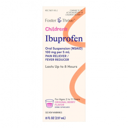 Foster & Thrive McKesson 70677111502-Foster & Thrive Ibuprofen Children's Pain Relief, Berry Flavor,