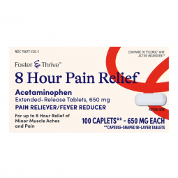Foster & Thrive McKesson 70677112301-Foster & Thrive 650 mg Acetaminophen, Pain Relief (BT)