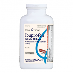 Foster & Thrive McKesson 70677113603-Pain Relief Foster & Thrive 200 mg Strength Ibuprofen Tablet 50