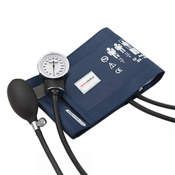 McKesson Premium McKesson 768-11ANMM Premium Pocket Aneroid Sphygmomanometer, Navy Blue, Blood Press