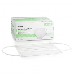 McKesson 91-2103 ASTM Level 1 Medical Face Masks, White (BX/50)