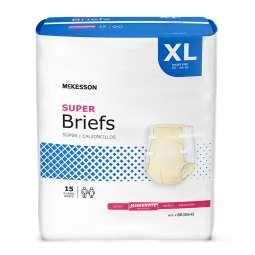 McKesson BR30645-McKesson Super Moderate Absorbency Incontinence Brief, Extra Large, Adult Briefs & 